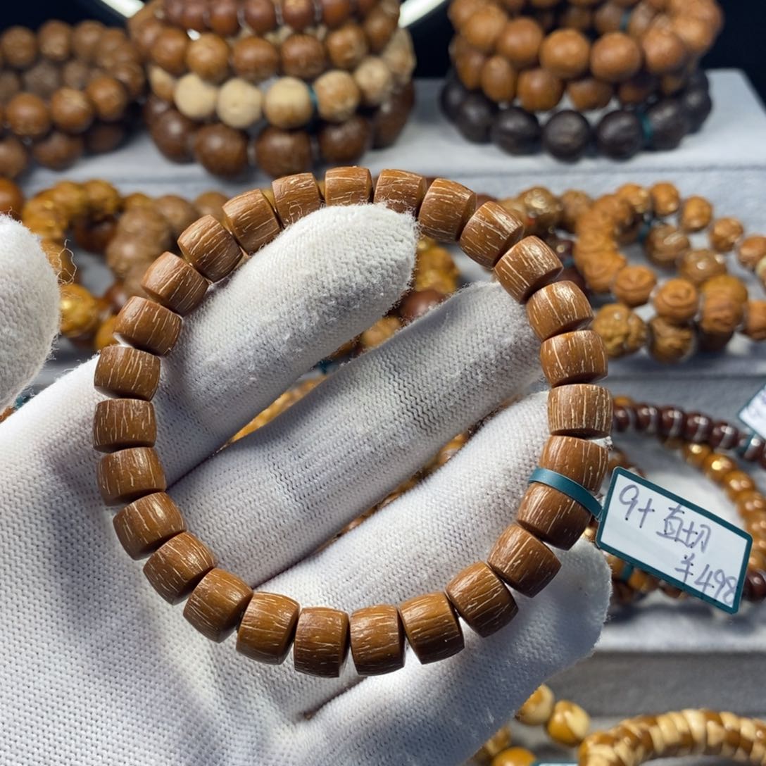 紫金鼠手串紫金鼠原皮实心直切9