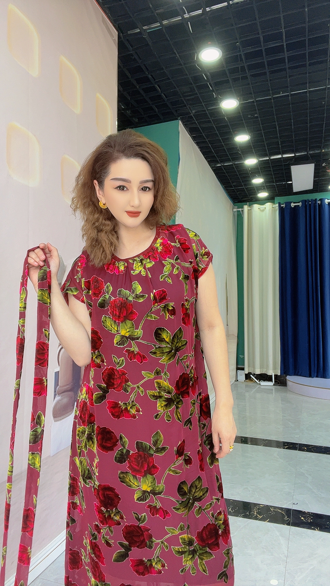 女装连衣裙气质夏季中长款时尚民族风0407