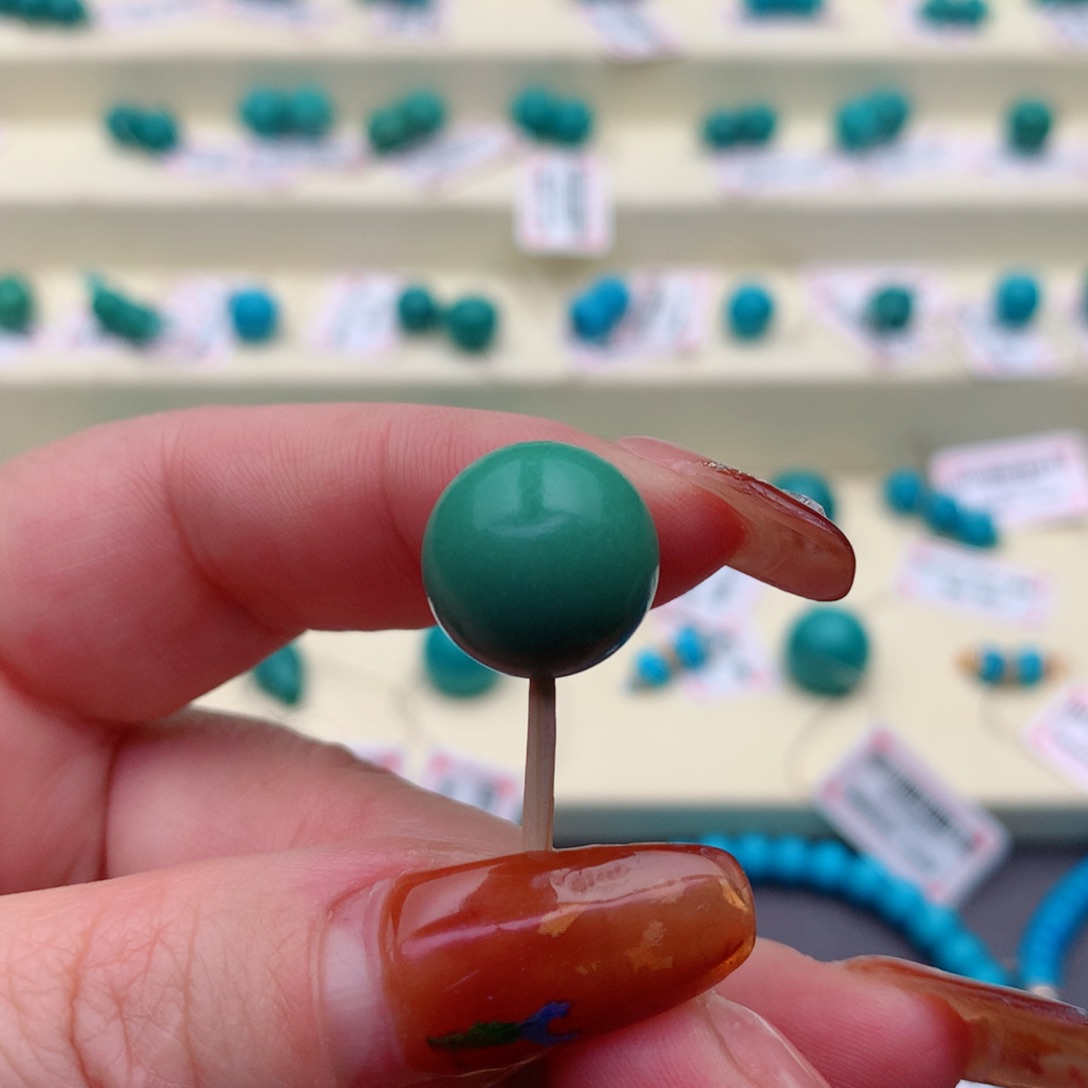 合金绿松石挂件老***机