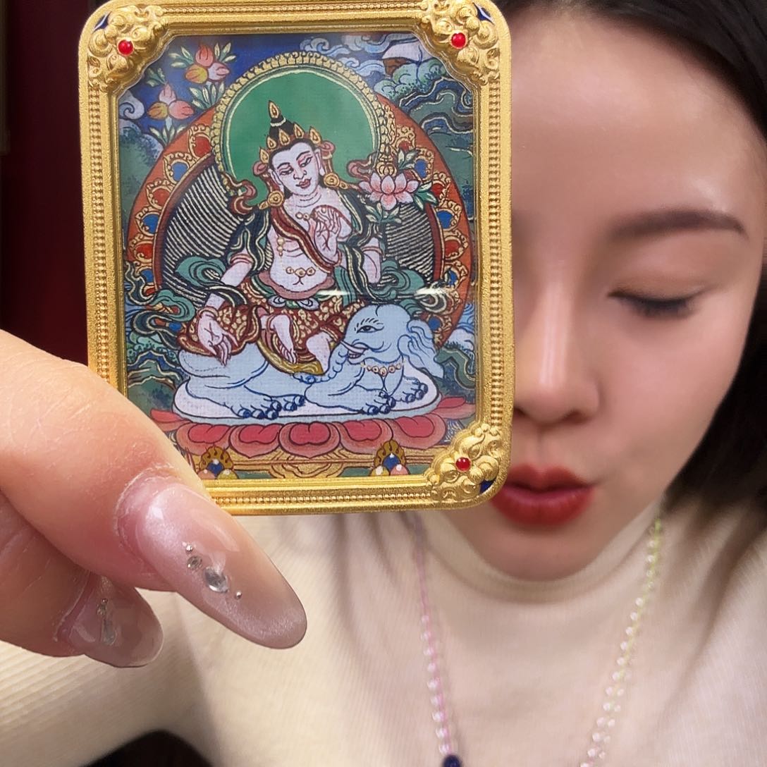 装裱画普贤一个带壳子