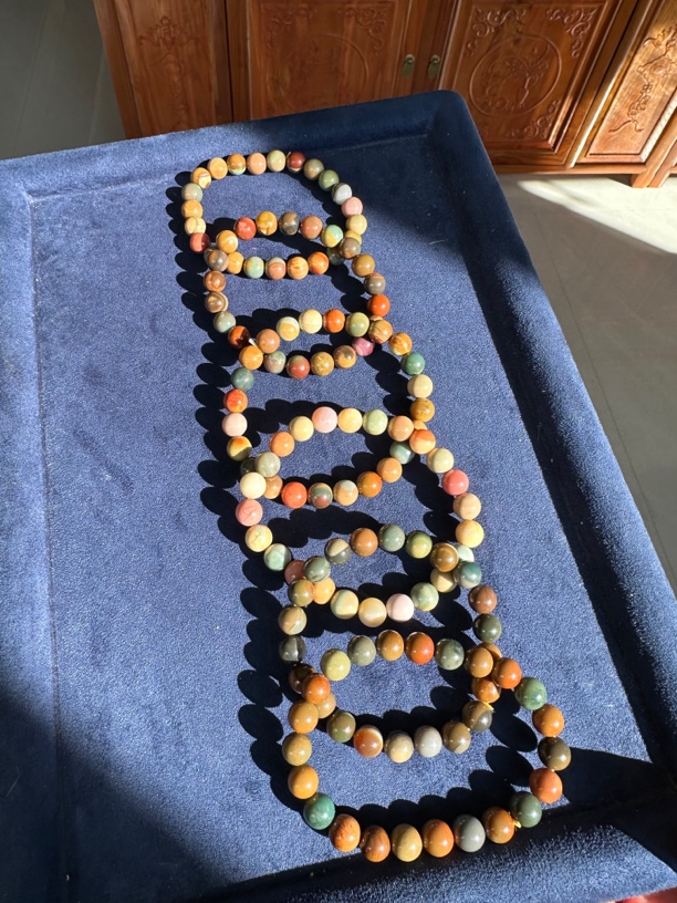 呼伦贝尔彩玉手串