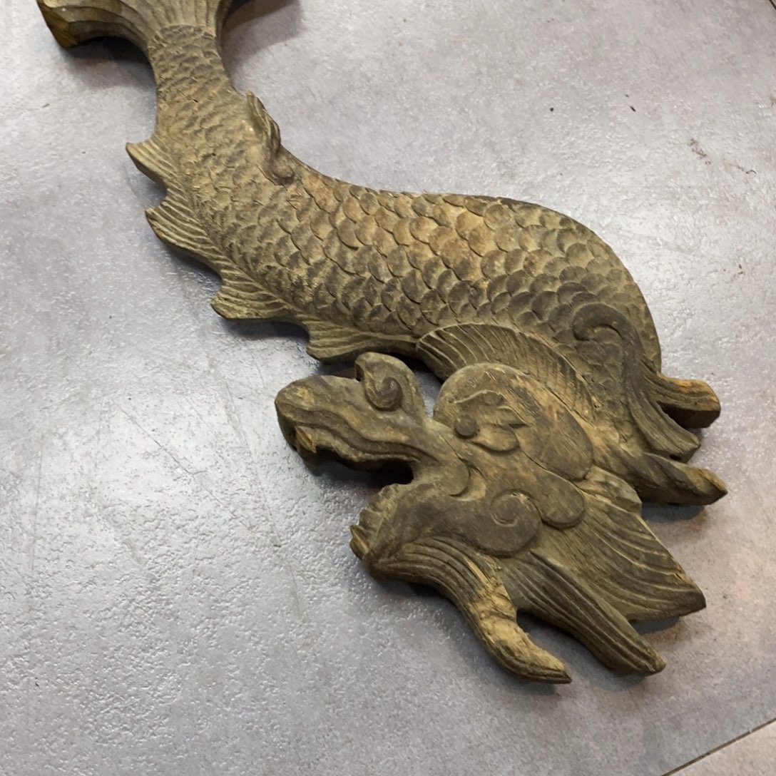 狮***庄木（红木类）老花板摆件家居