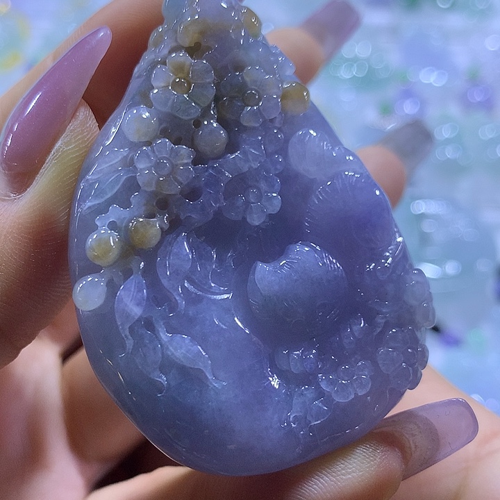 翡翠未镶嵌颈饰天然翡翠A货吊坠