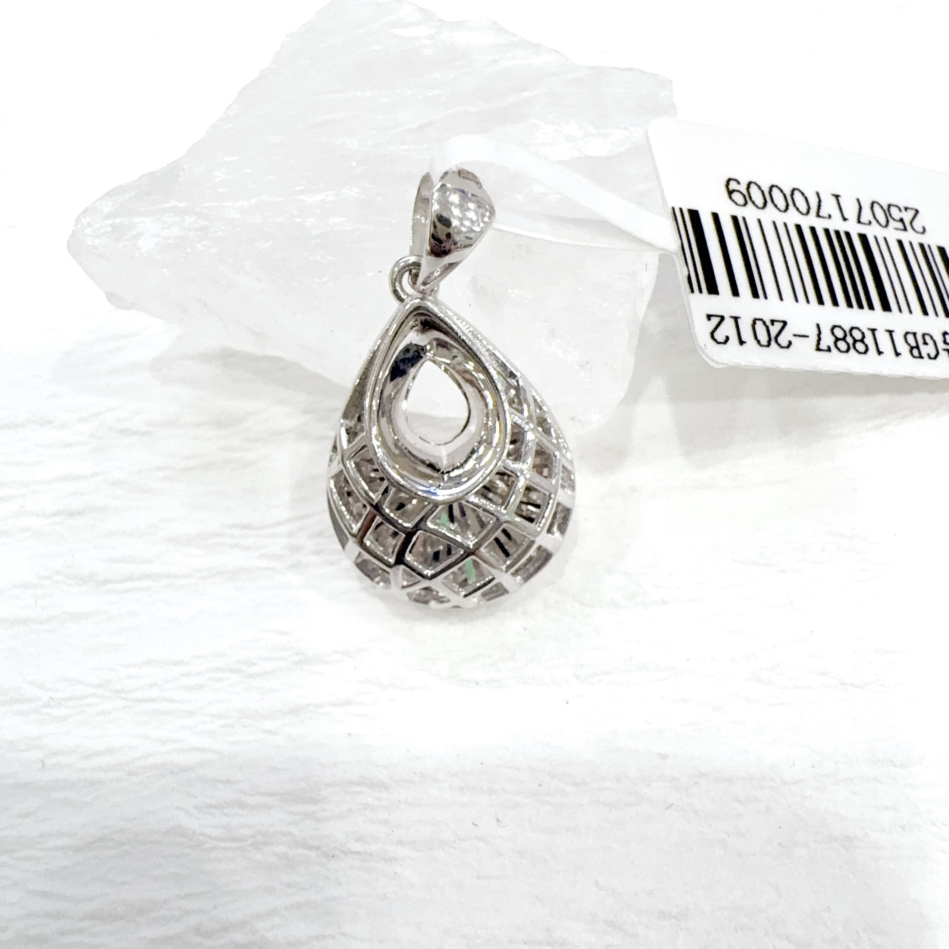 铂金pt950吊坠水滴爆闪车花款镭射时尚气质手工