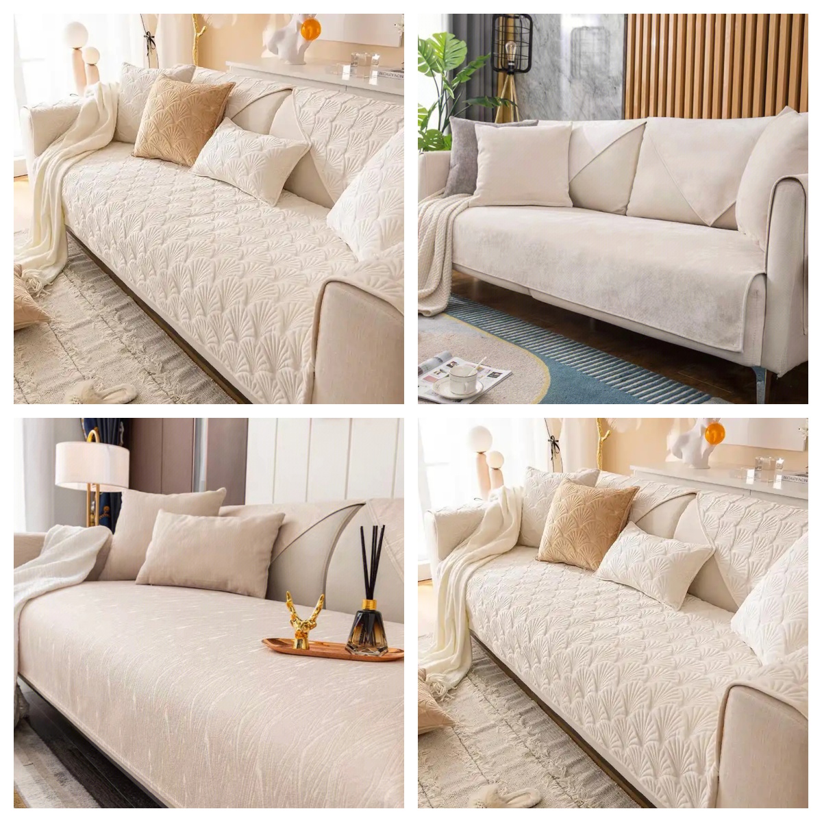 A1孤品雪尼尔沙发垫高端品质（花语）高档简约防滑加厚