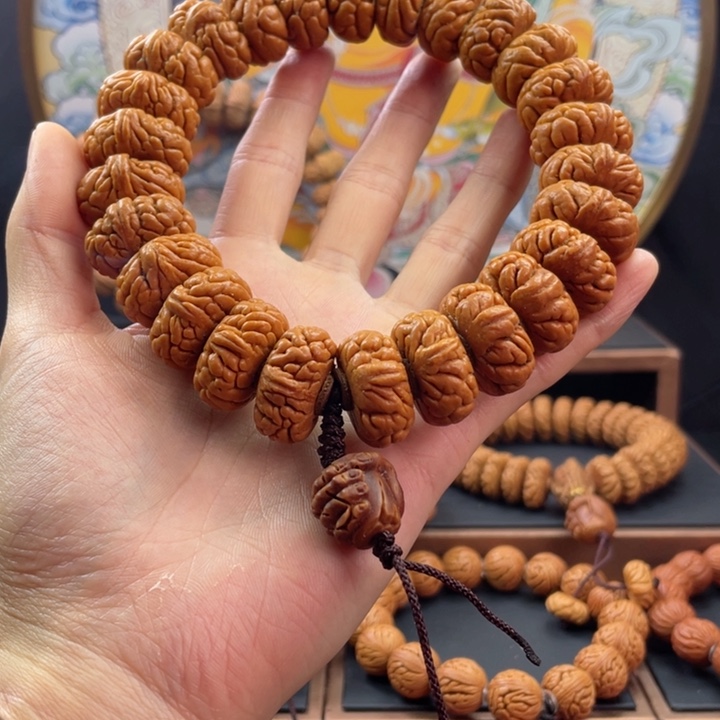 桃核手串一*龙纹桃核矮霸