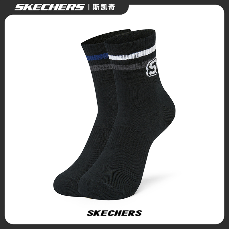 斯凯奇短筒袜子日常百搭舒适抗菌袜百搭时尚休闲袜L124U083-027V