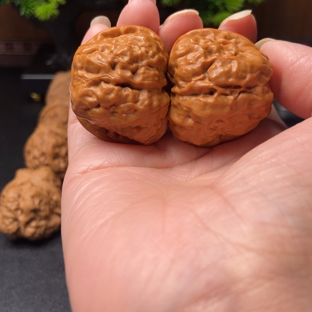 天***天文玩核桃把件蛤蟆头