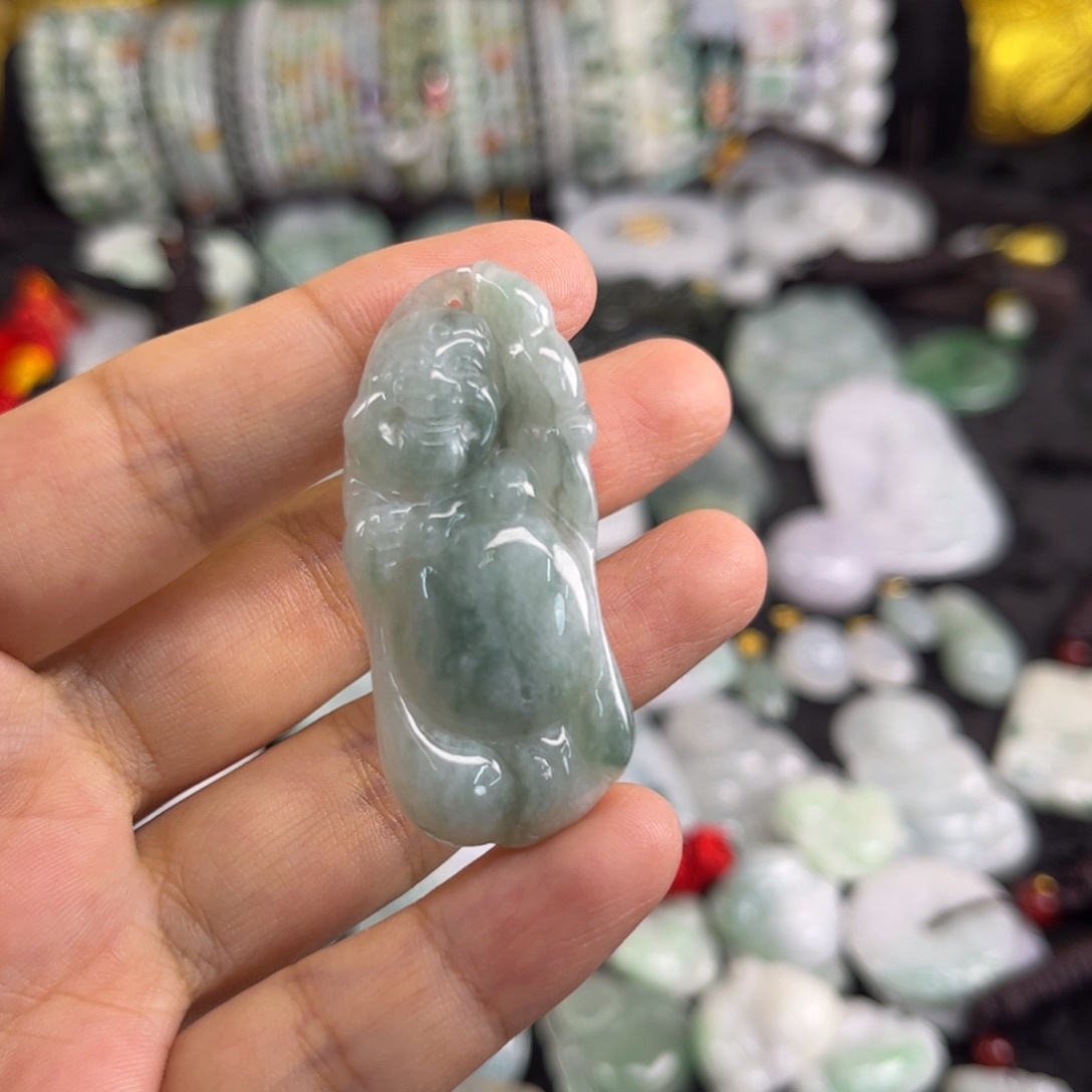 翡翠未镶嵌吊坠(不含链)
