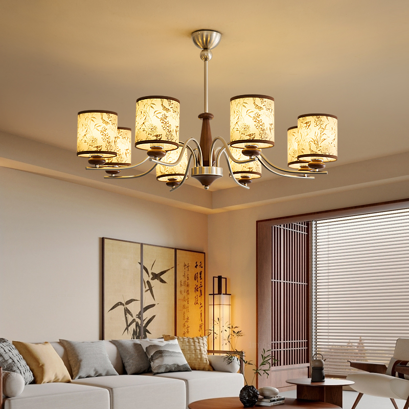 宋代美学客厅吊灯复古大厅主灯禅意新中式卧室餐厅灯具2026新款