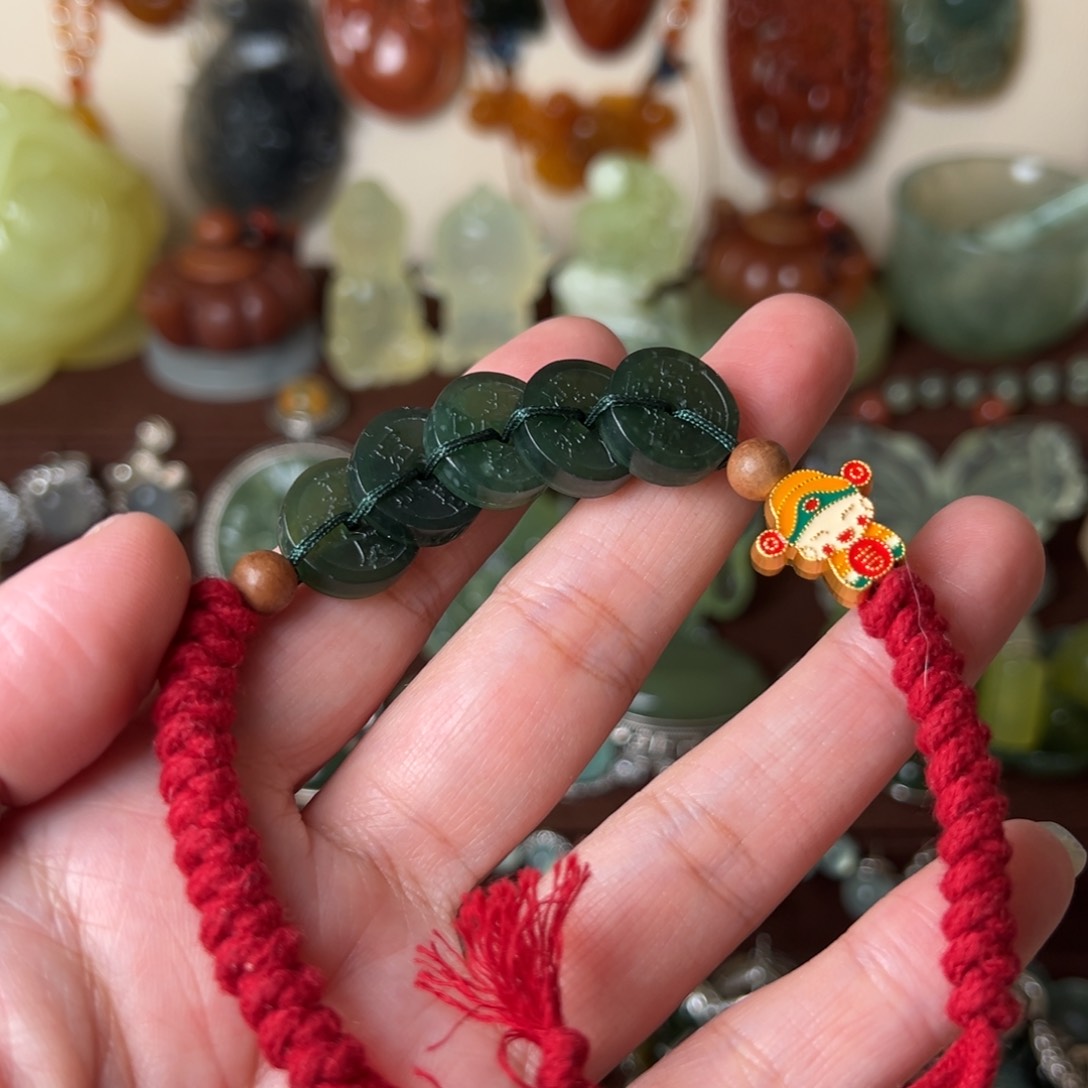 蛇纹石玉手绳未镶嵌