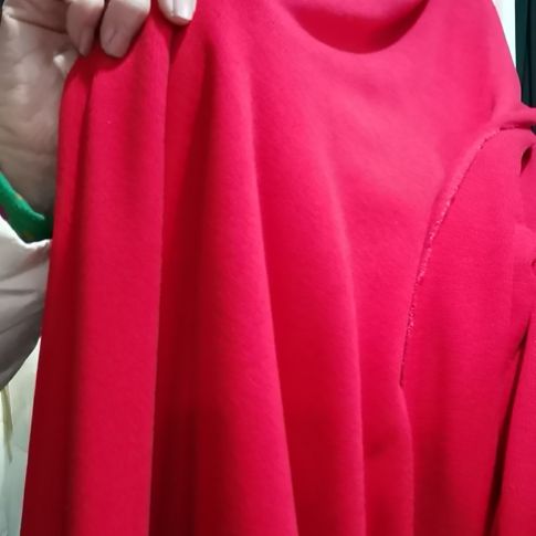 醋酸天丝羊绒大红1.7米