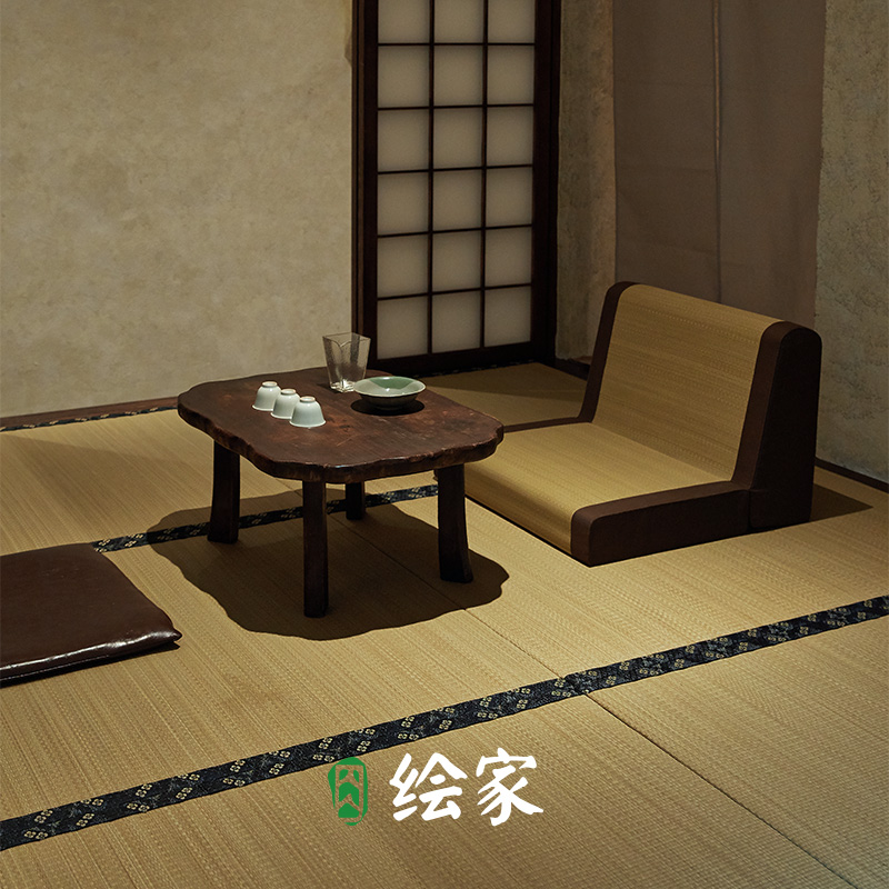 绘家·【小雅】日式蔺草榻榻米垫子定做椰棕定制防水地垫床垫