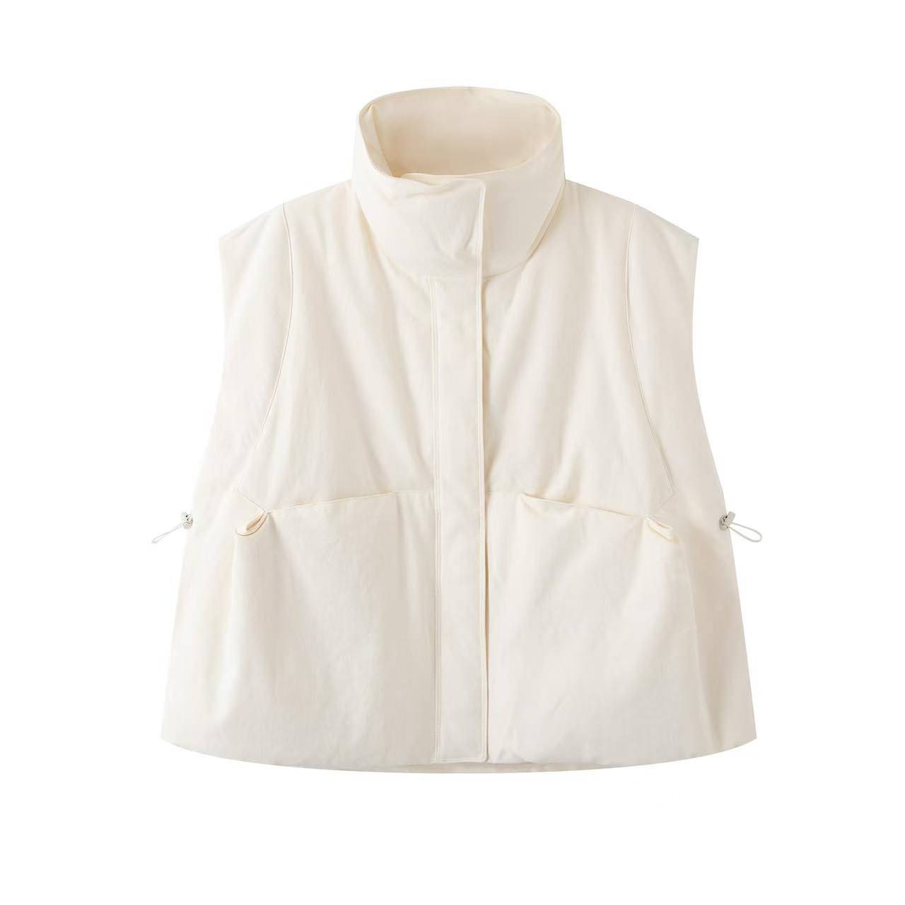 艾家2025冬季新款立领休闲百搭潮流羽绒服马甲女4001