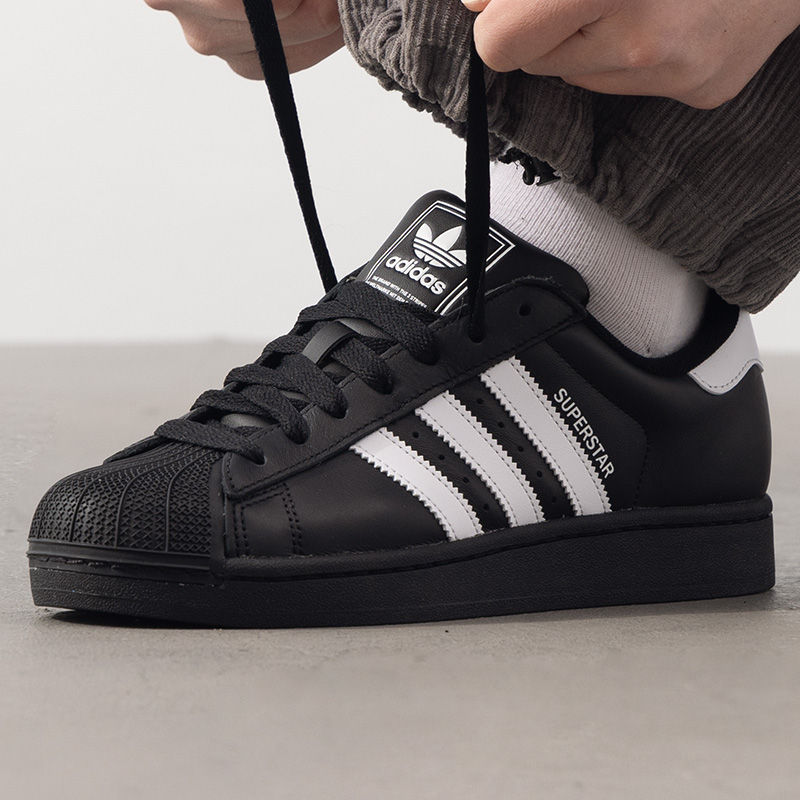 阿迪达斯三叶草男鞋女鞋SUPERSTAR贝壳头情侣款休闲鞋板鞋流光风
