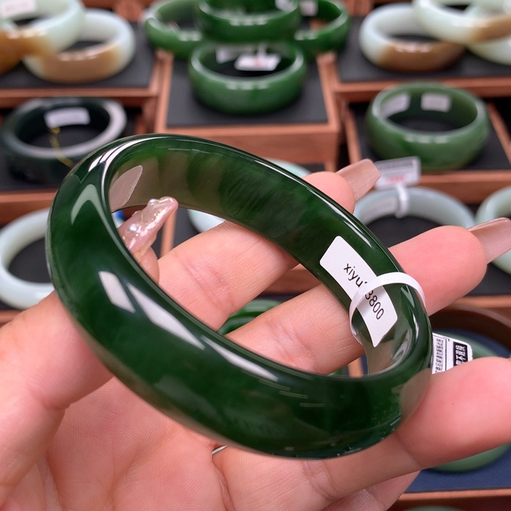 和田玉（碧玉）5758圈口未镶嵌