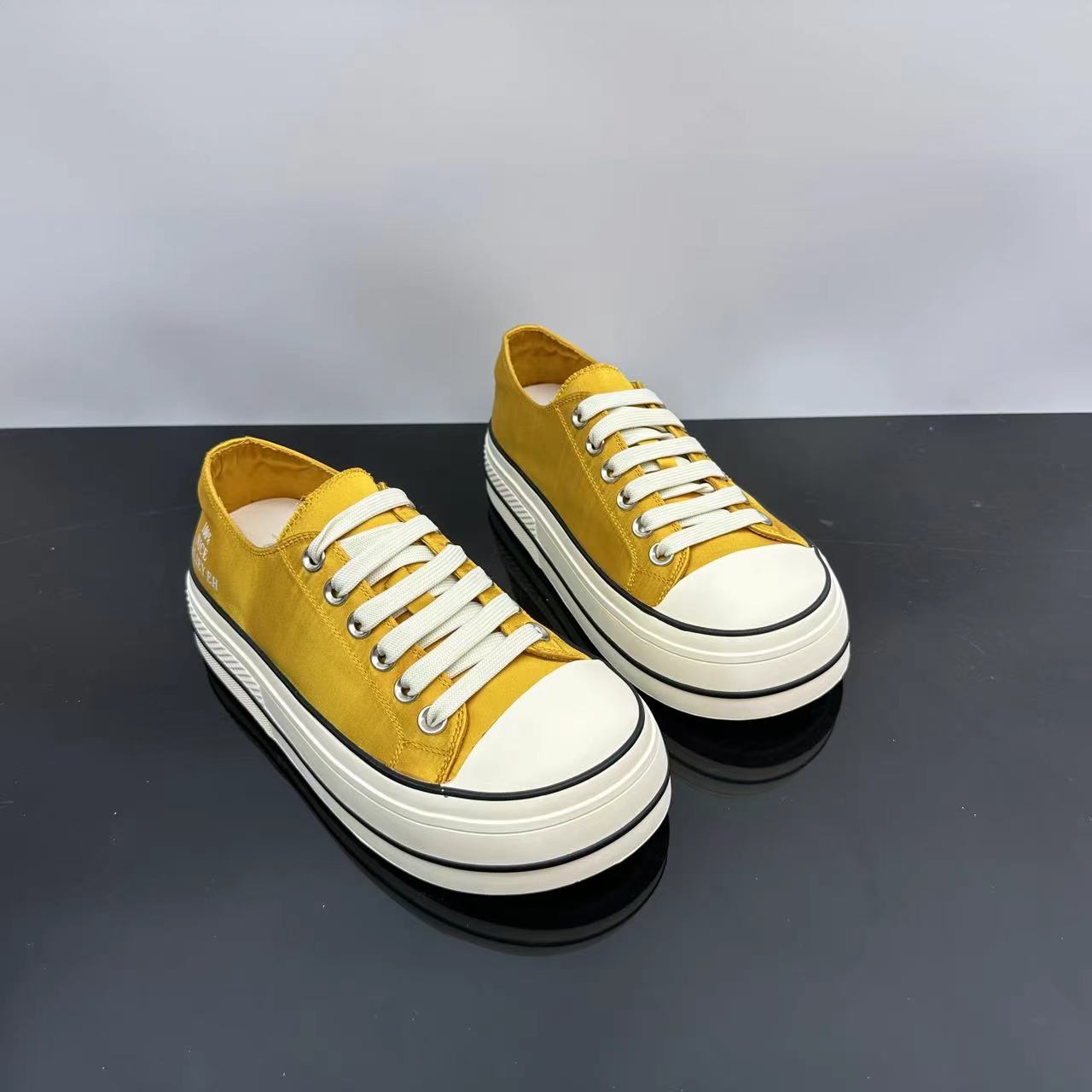 夏季新款冷粘工艺女士百搭休闲鞋系带低帮透气帆布鞋 X 58-32