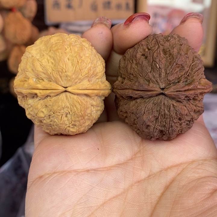 用***0文玩核桃吊坠4阴阳麒麟狮子头绣球