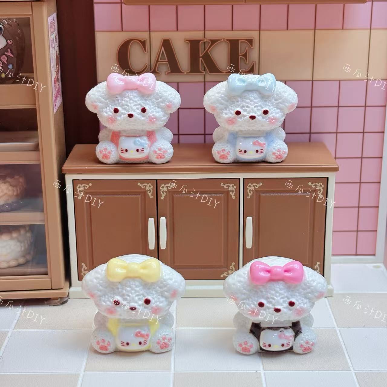 【西瓜定制--福福链接】立体diy树脂饰品可爱小配件