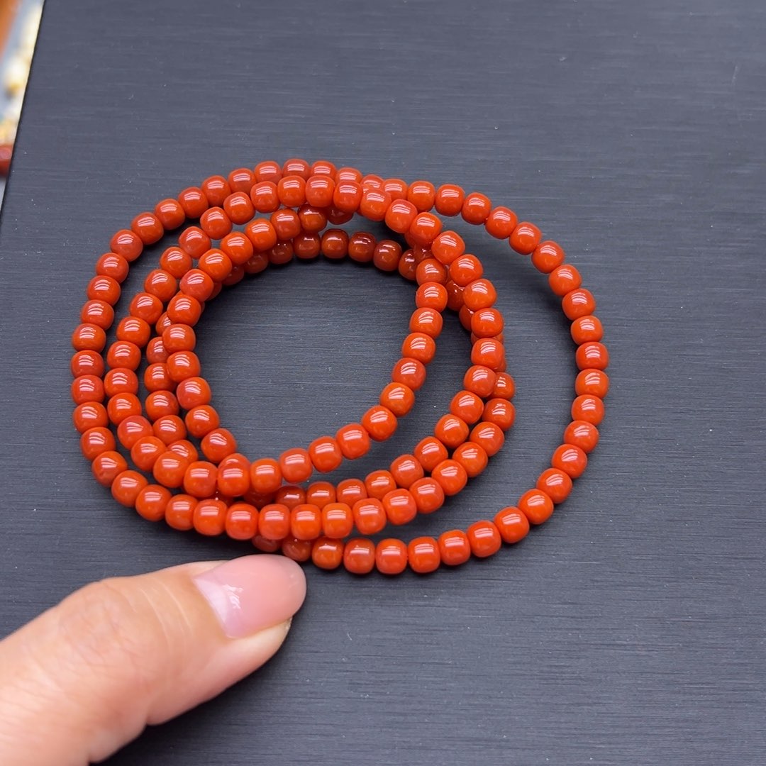 南红玛瑙未镶嵌手链手串