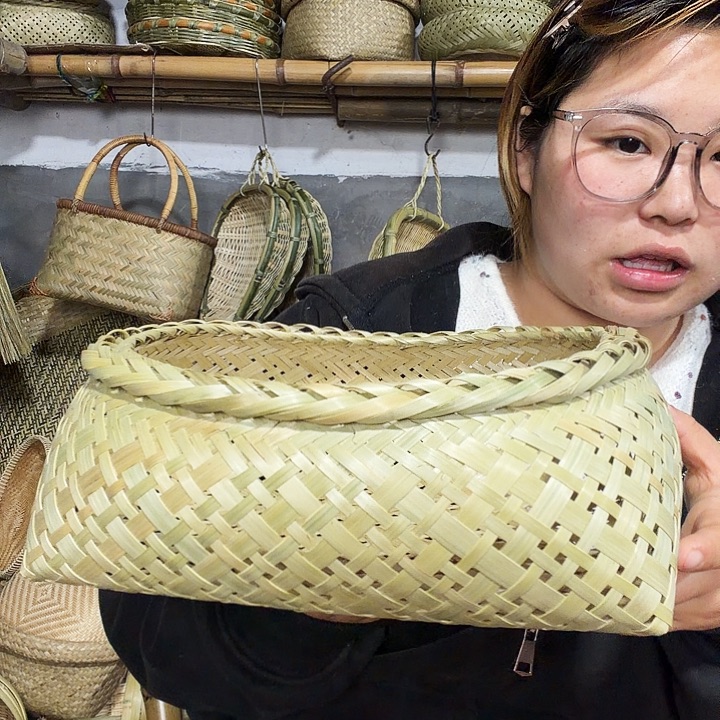 26厘米，黄鳝篓子精品茶篮子