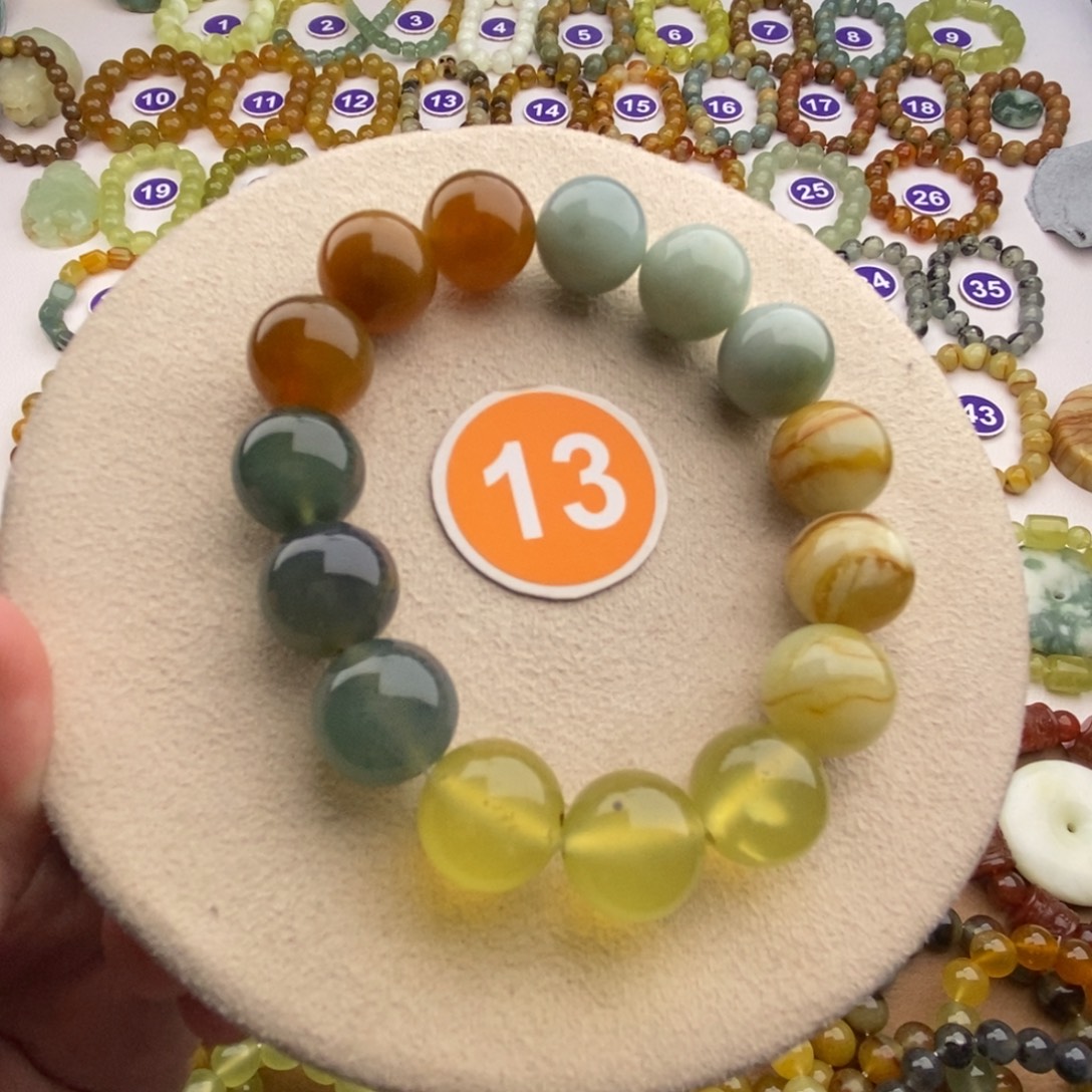 蛇纹石玉未镶嵌手串