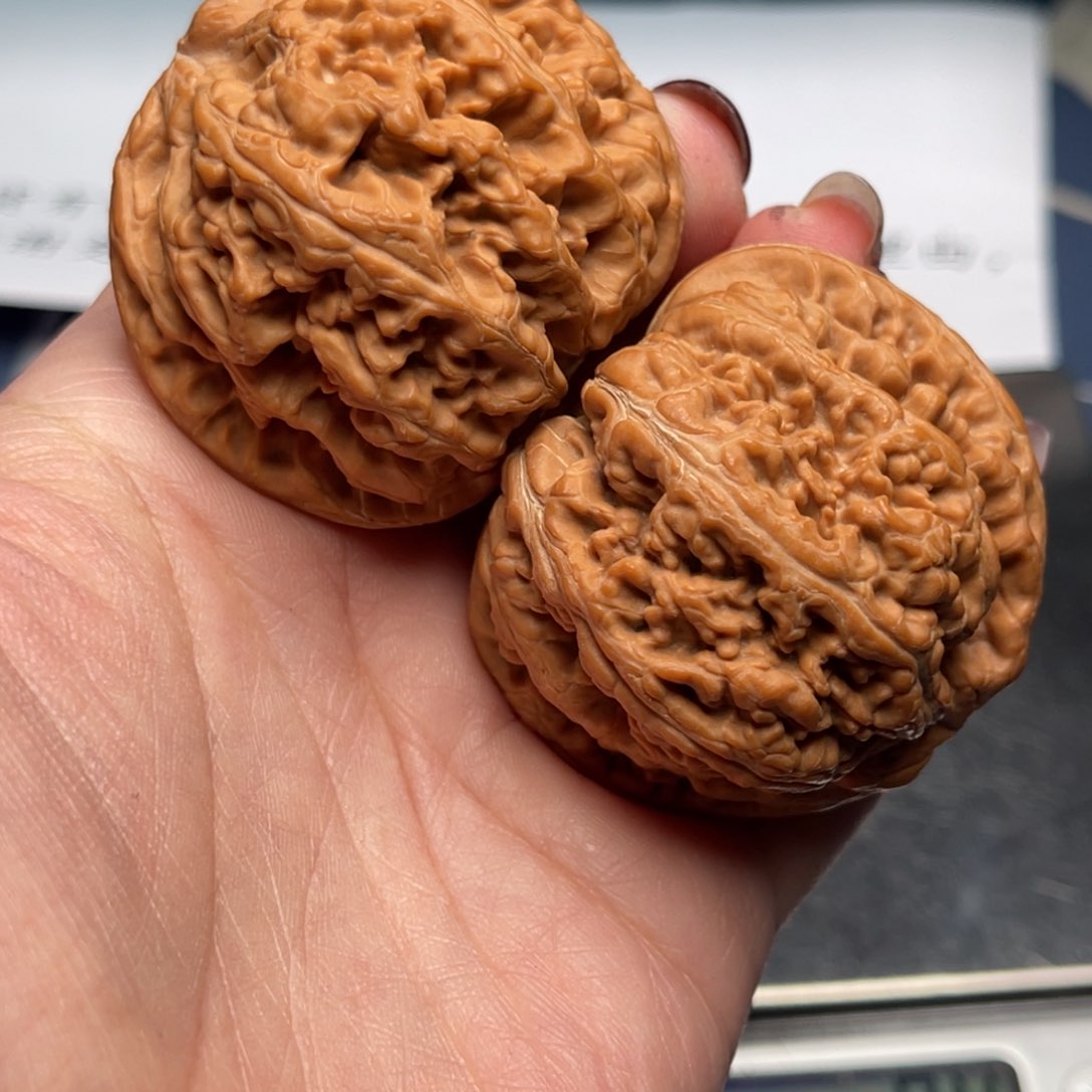 文玩核桃把件粗筋46