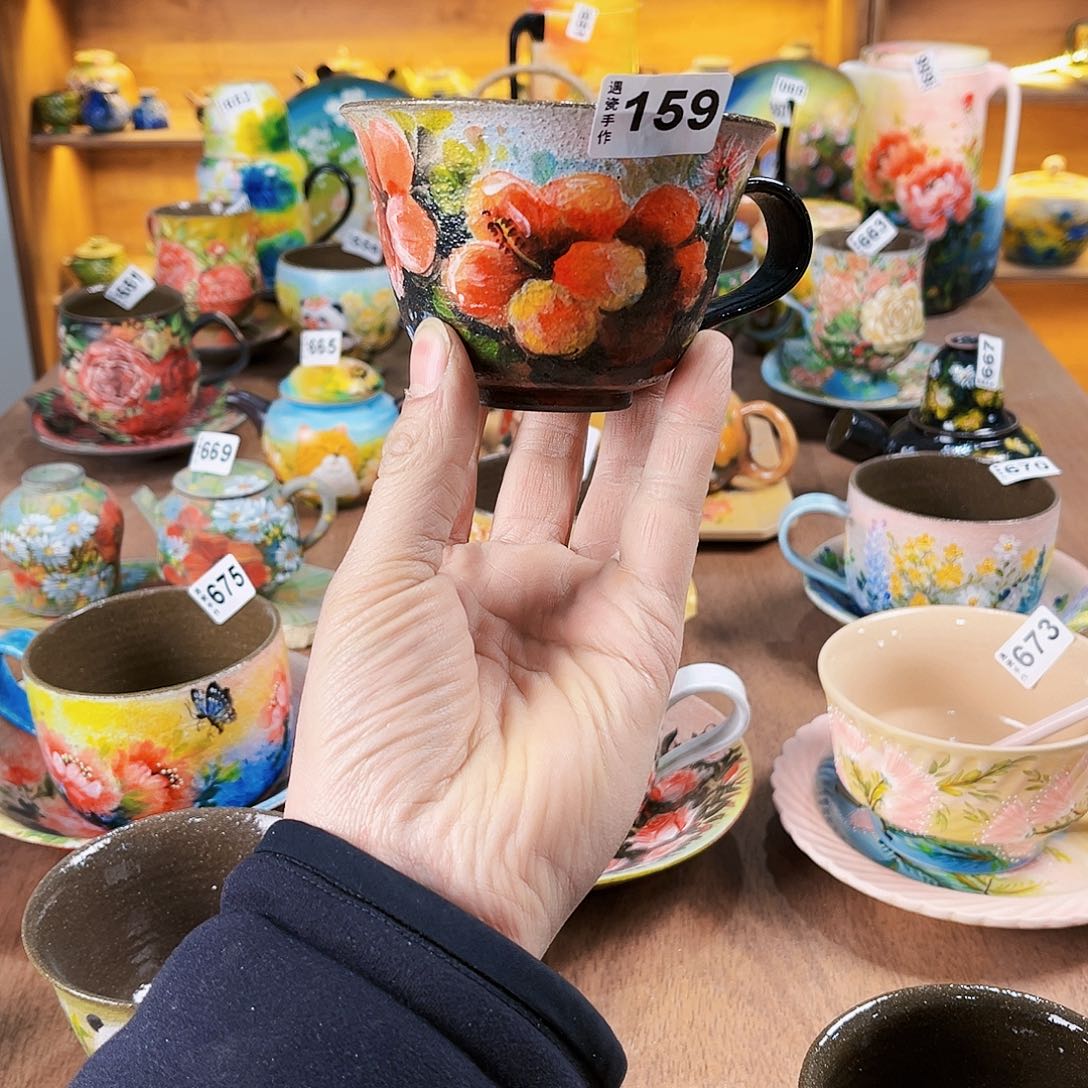 杯纯纯油画杯杯杯