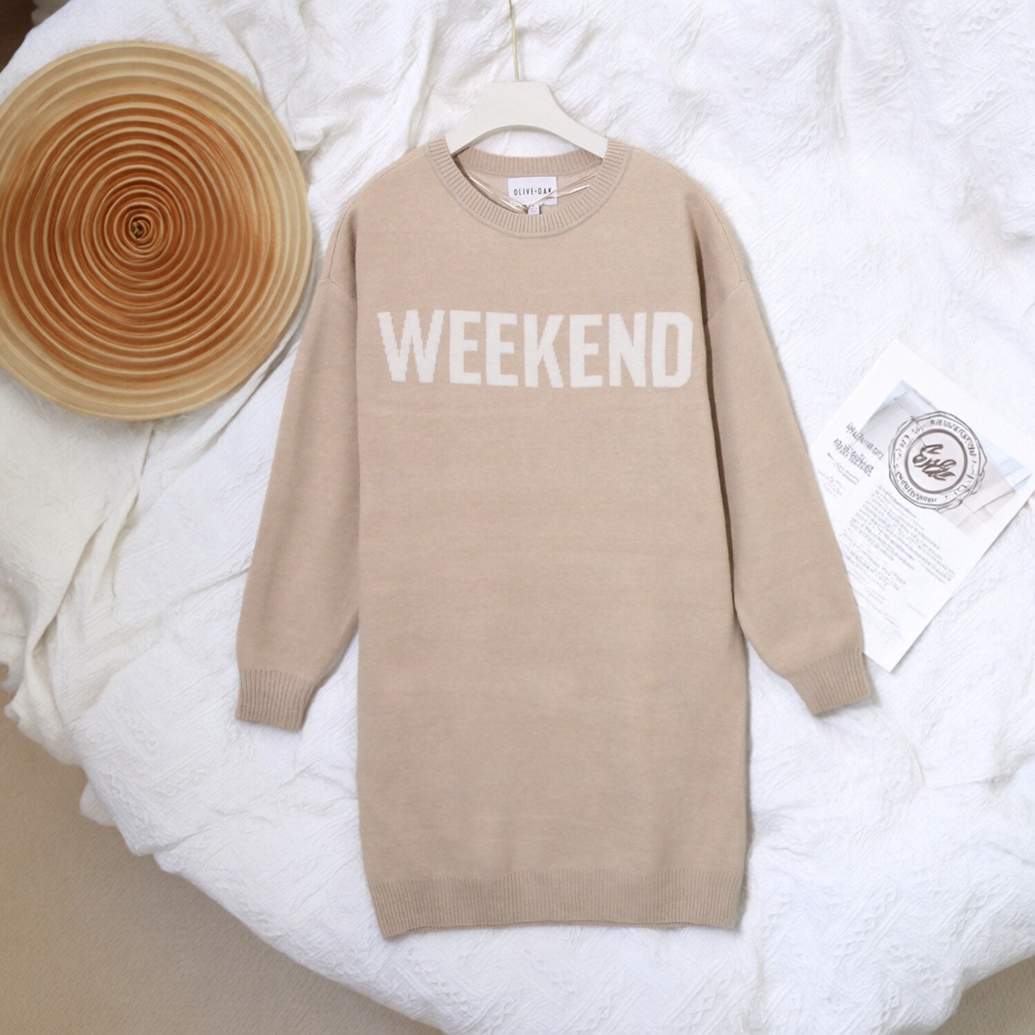 中长款欧美风气质百搭减龄女士圆领毛衣针织上衣H982