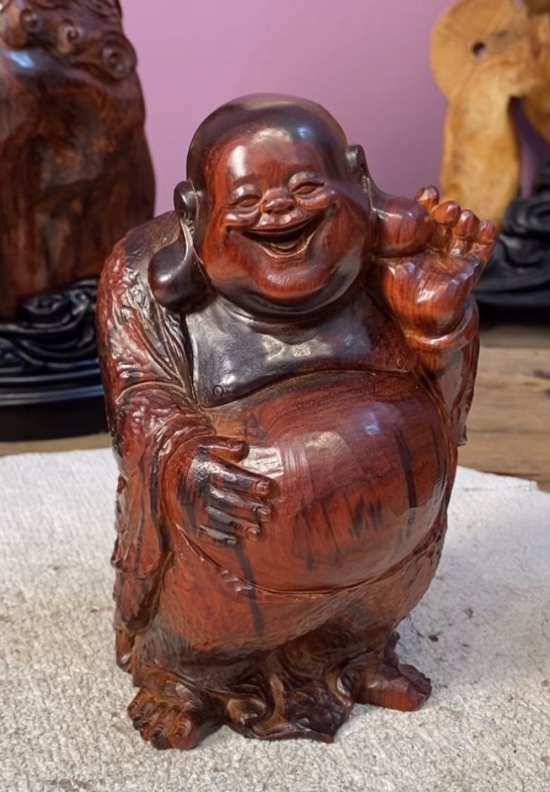 印度小叶紫檀弥勒摆件