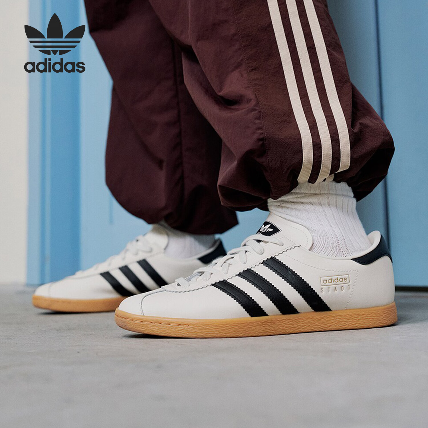ADIDAS/阿迪达斯三叶草男女经典低帮薄底运动板鞋 JP8227