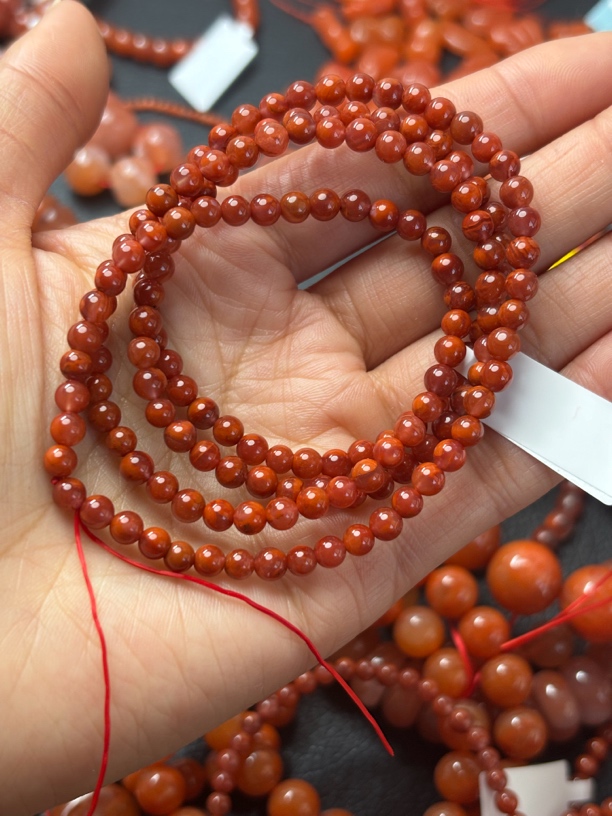 南红玛瑙川料冰飘花火焰纹多圈手串吊坠项链4+多样性发其一