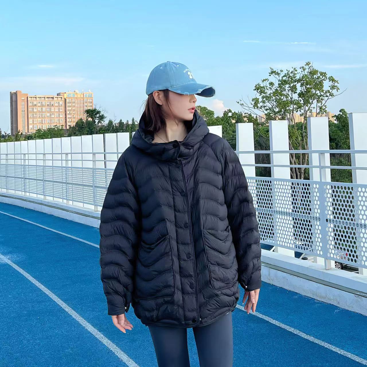  【胜华优选】不再臃肿！运动百搭大口袋90白鸭羽绒服8251