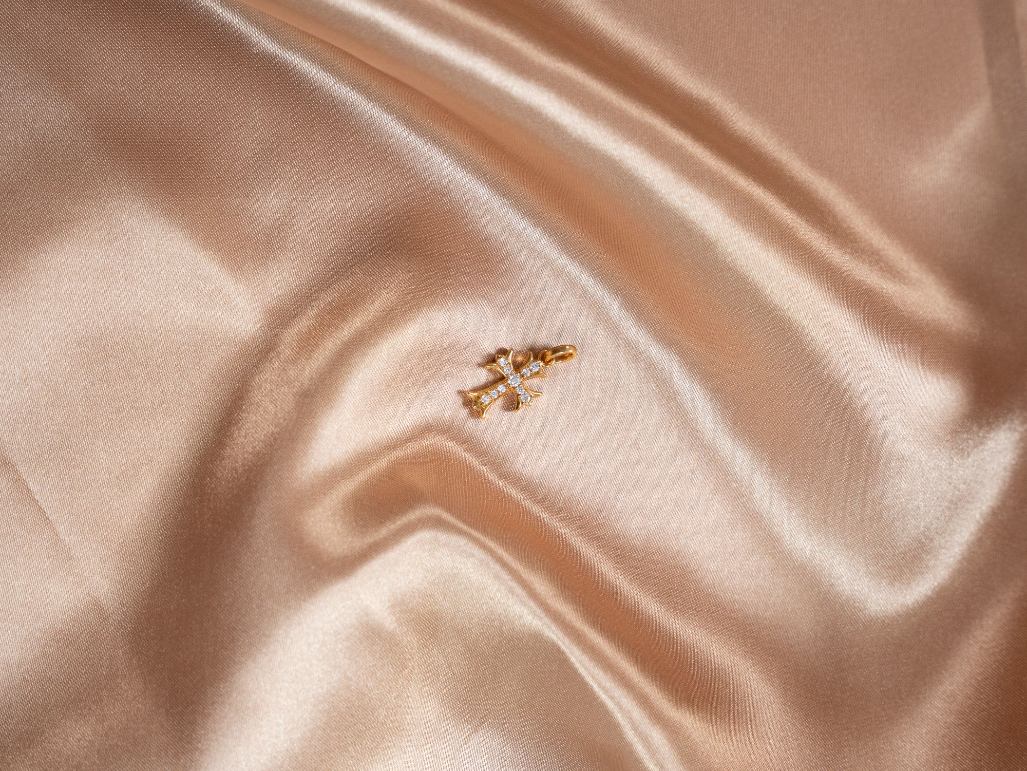 【合成/培育】吊坠 18k金十字架吊坠 女士百搭时尚精美优雅