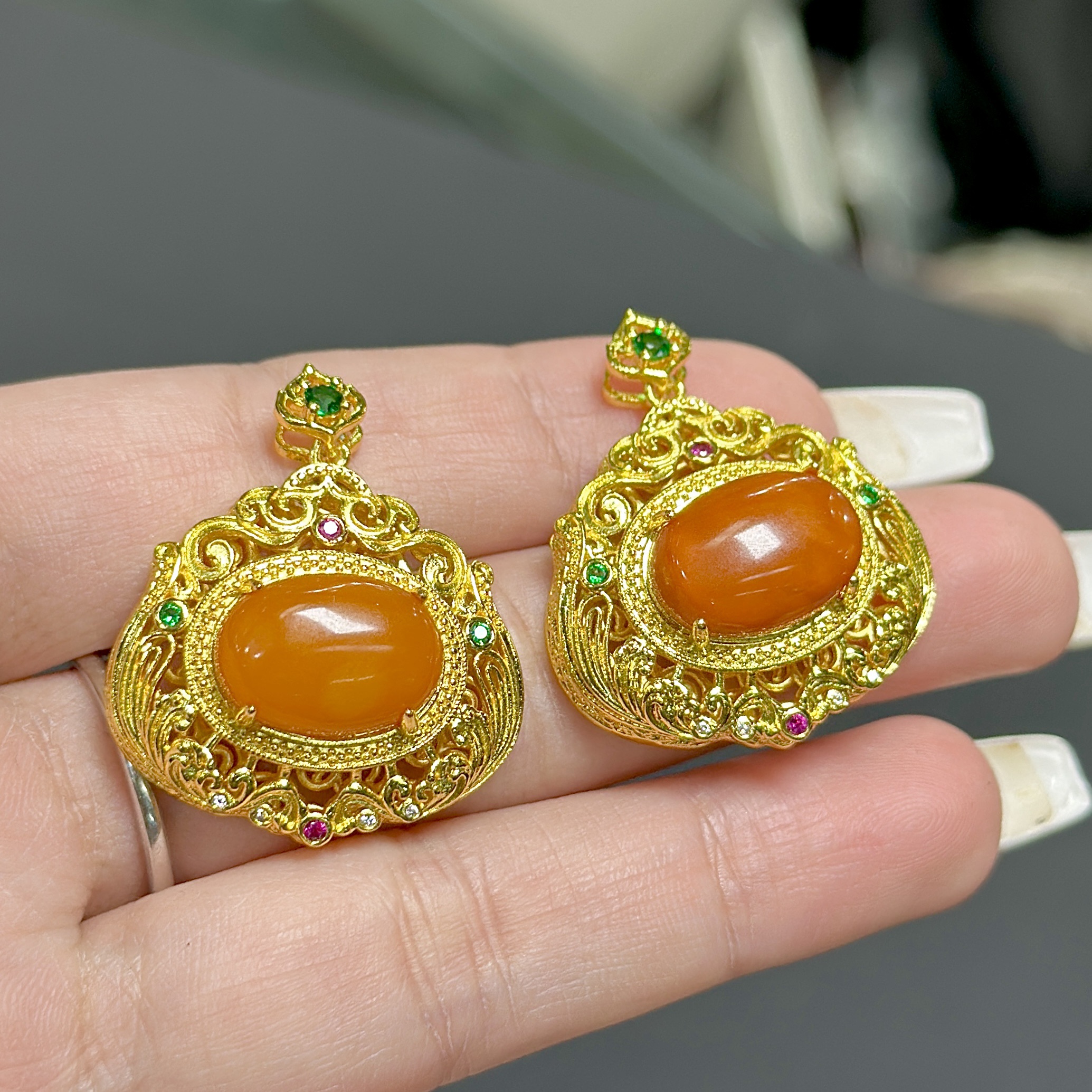 【CH】蜜蜡蛋面吊坠（多样性发其一）