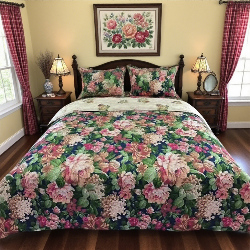 【25年秋冬新款】居家温馨卧室200*230盛世牡丹床单（不带包）-Hsh
