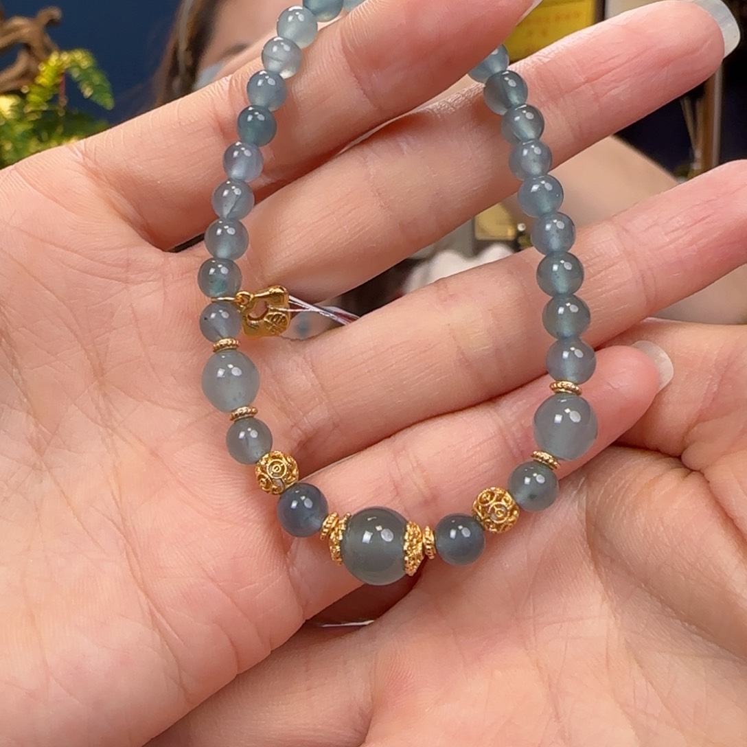 翡翠手链未镶嵌5+111111111