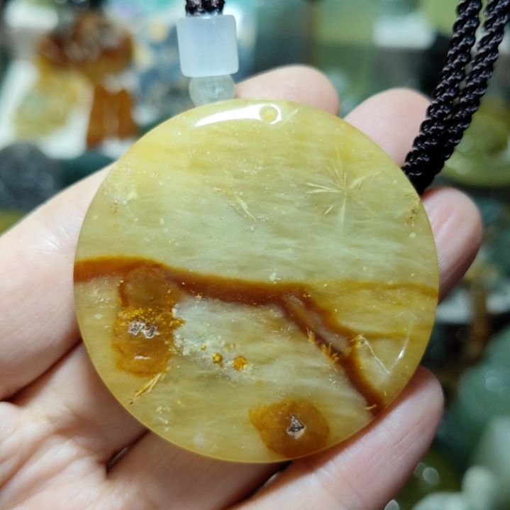 岫玉未镶嵌平安牌