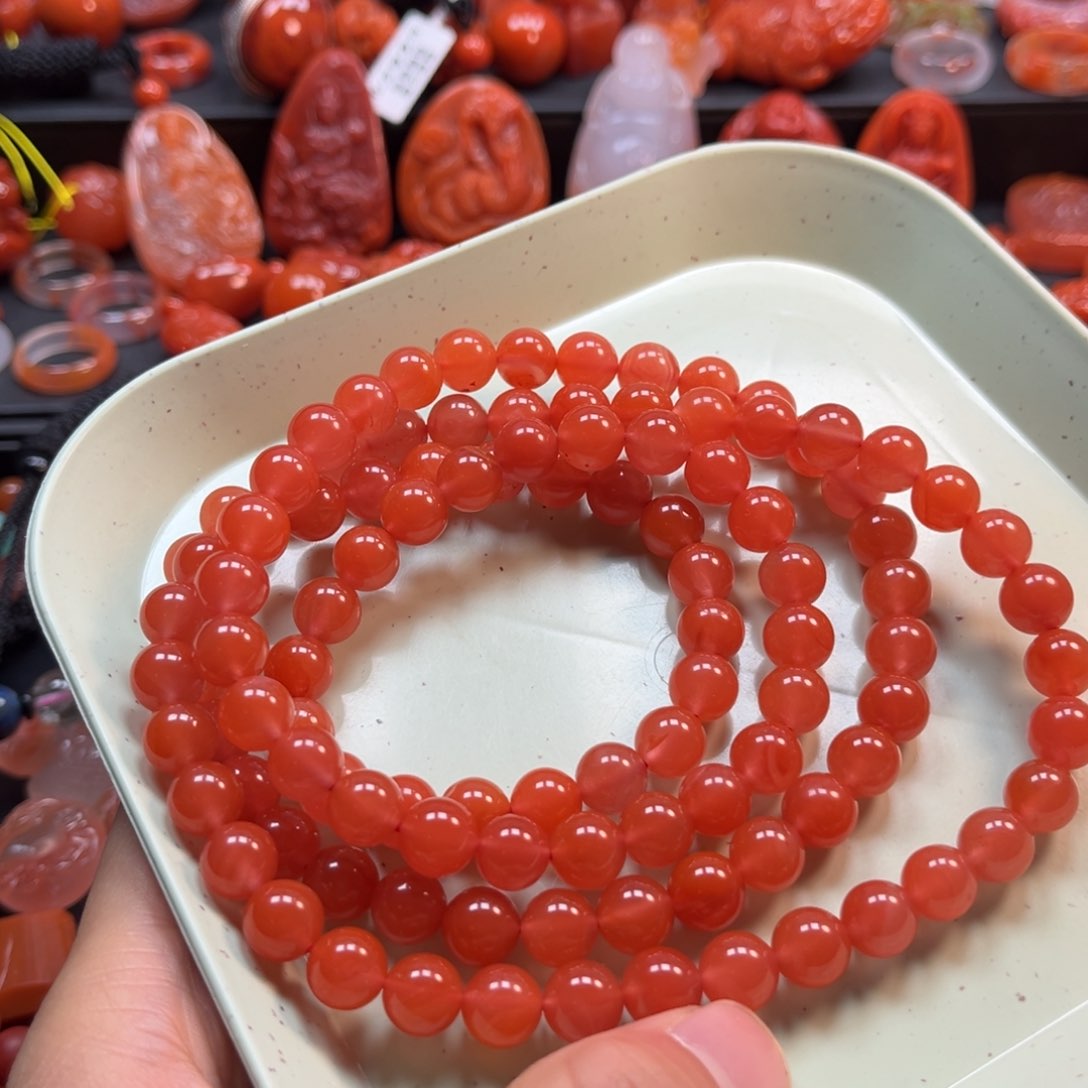 南红玛瑙手串8.5mm未镶嵌