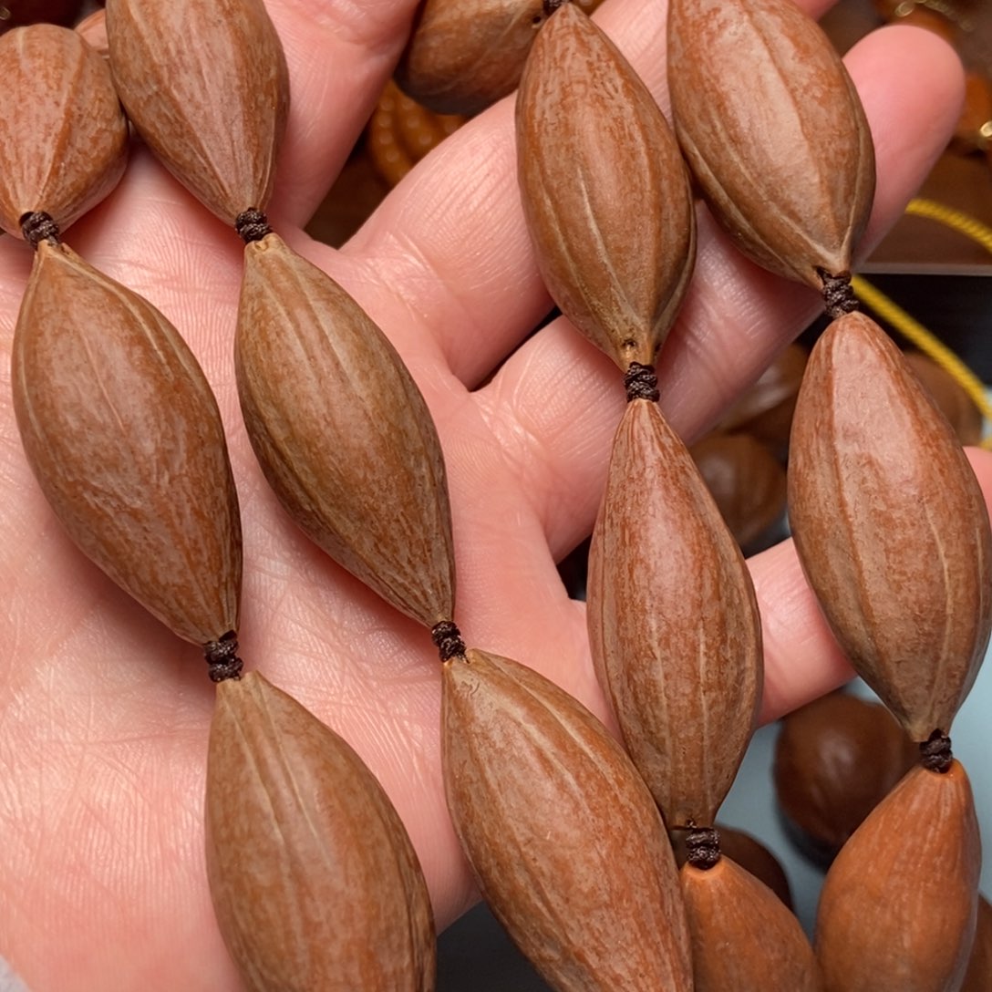 手串/手链橄榄核1.6柳叶核素核脖挂