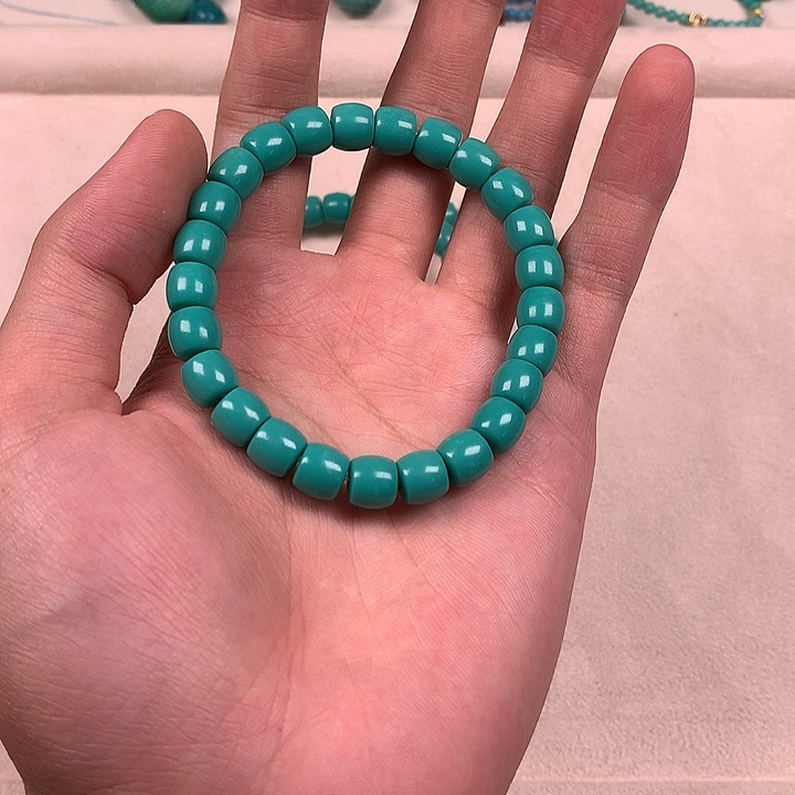 南红玛瑙立体貔貅合金卡8直切果冻绿