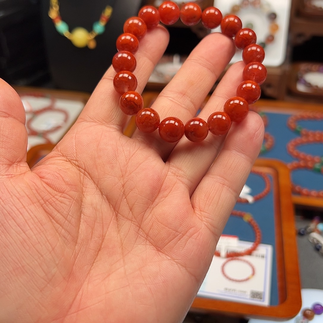 鳳***飛南红玛瑙未镶嵌手链