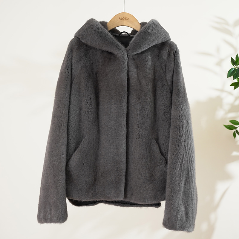 20+只紫标级丹麦进口锡器灰带帽女士外套（241881）2348