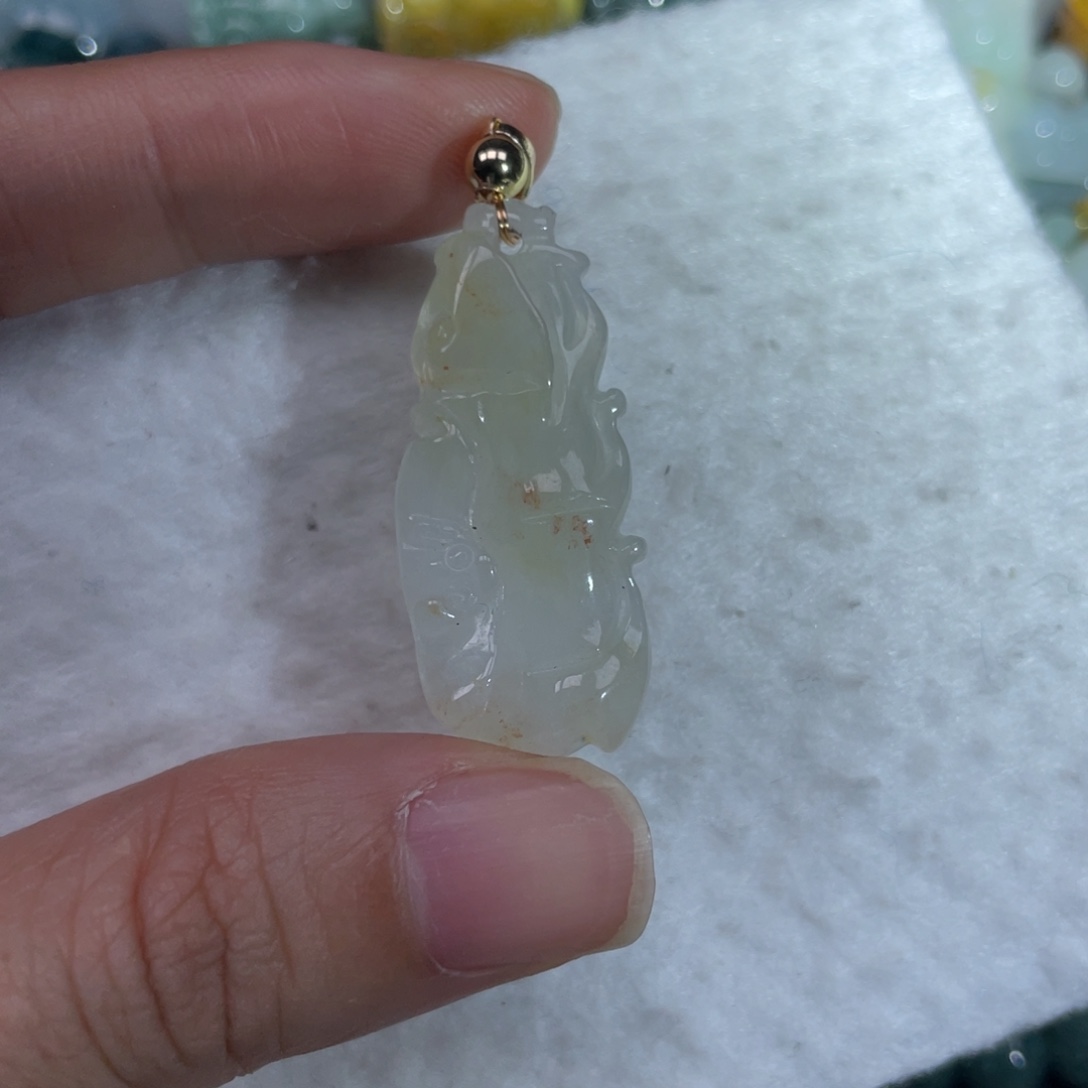 翡翠未镶嵌吊坠(不含链)