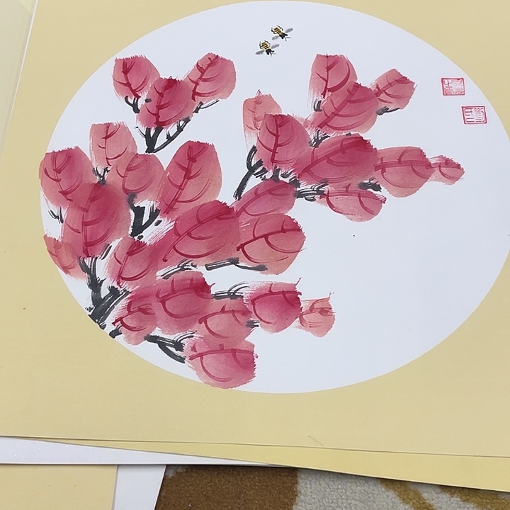 国画50-50卡纸作品艺