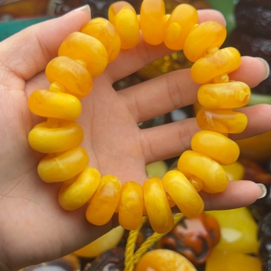 未镶嵌琥珀手串蜜蜡
