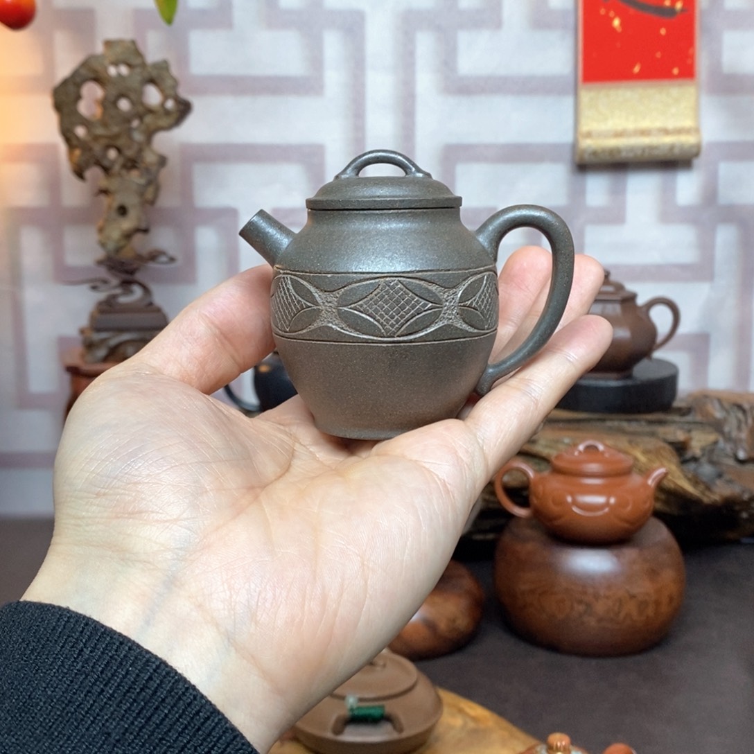 紫砂茶具老段还原烧陶罐