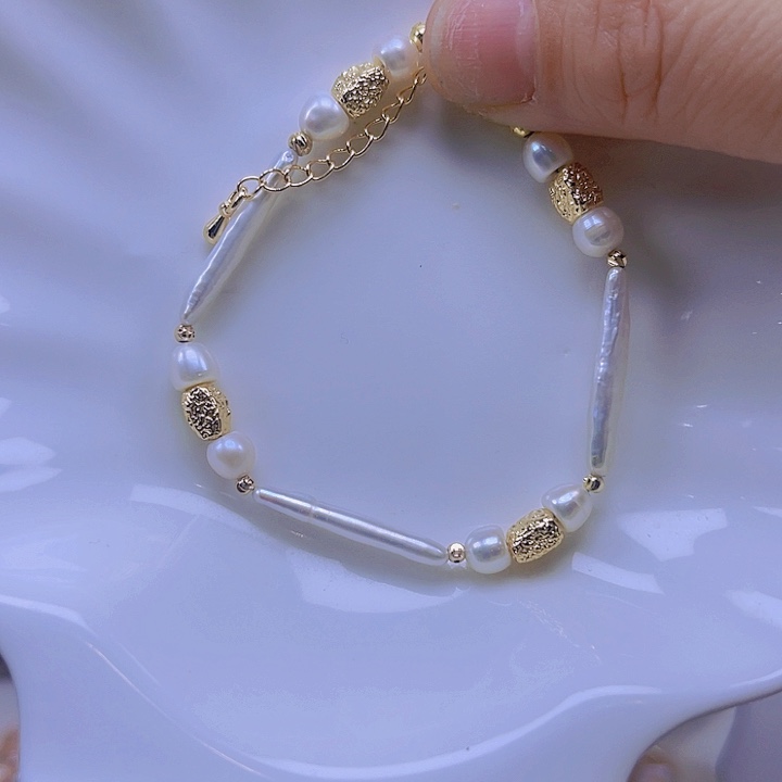 淡水珍珠手绳合金