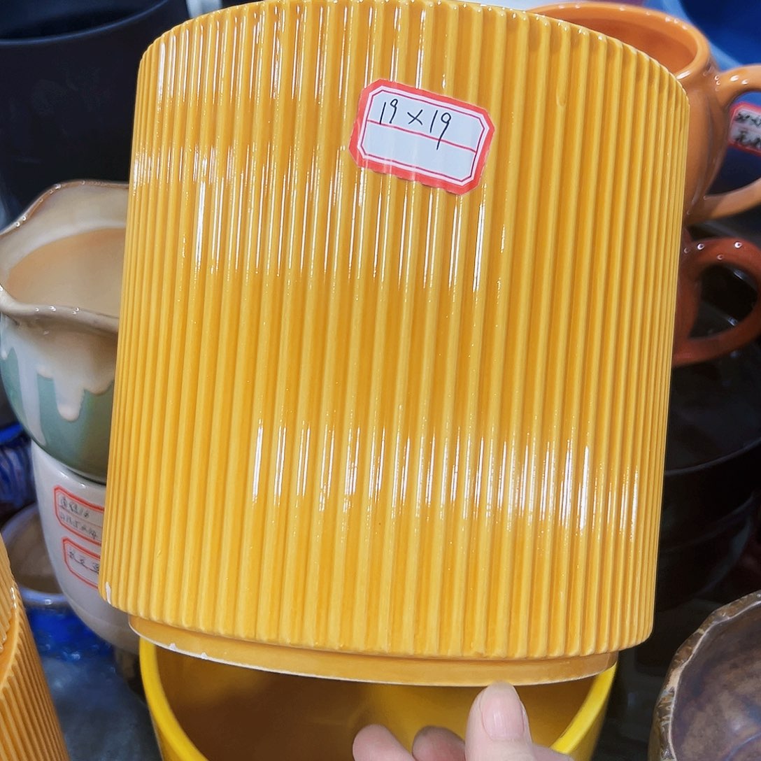 有孔外贸尾单陶瓷花盆凑单10米包邮