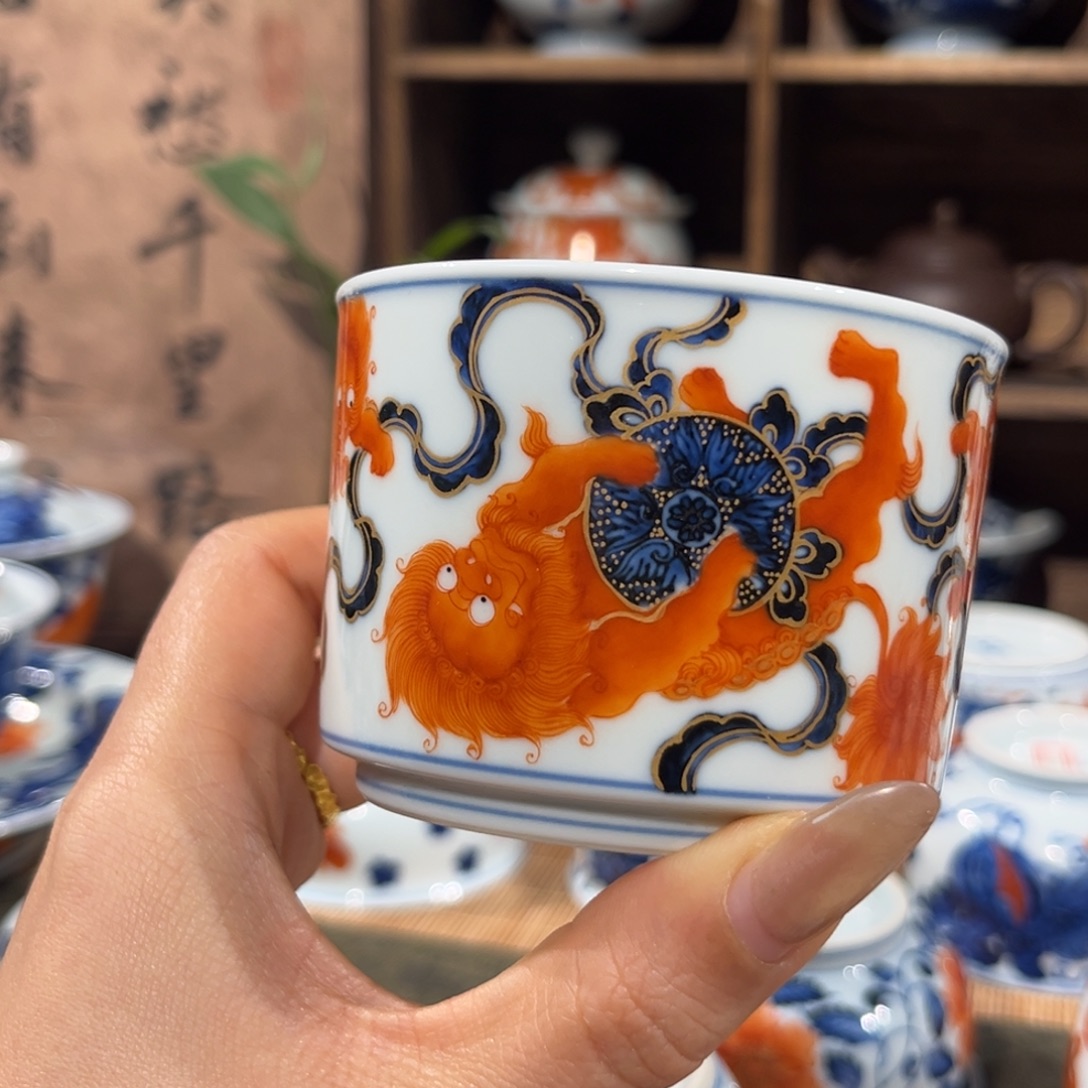 陶杯子景德镇陶瓷主人杯